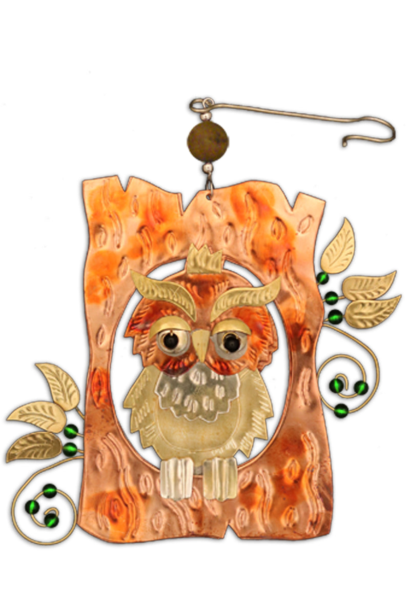 Little Hoot - Metal Ornament - The Country Christmas Loft