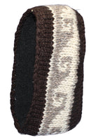 Fleece Lined Wood Headband - Two Tone Brown - The Country Christmas Loft