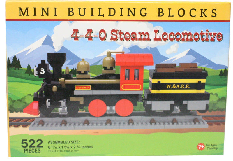 Mini Building Blocks - 4-4-0 Steam Locomotive