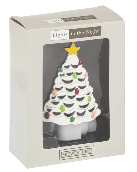 Retro Christmas Tree Night Light - The Country Christmas Loft
