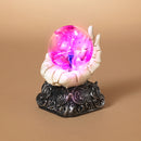 B/O Resin Skeleton Hand Base with  Static Lighted Magic Ball - The Country Christmas Loft