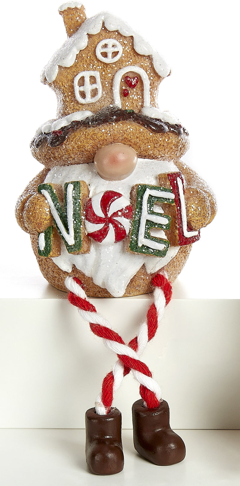 Gingerbread Gnome Shelf Sitter - Noel