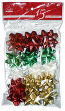 Elegant Bows 15 Pack - R/G/W/Gld - Gift Shoppe >> Gift Wrap - by Expressive Design