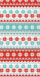 Reindeer Stripe - Guest Towel - The Country Christmas Loft