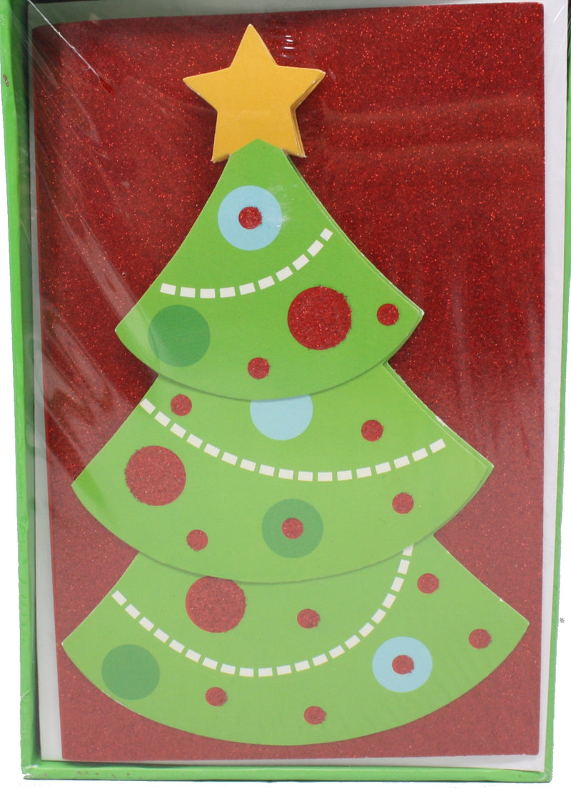 Handmade Christmas Card 10 Pack - Tree - The Country Christmas Loft