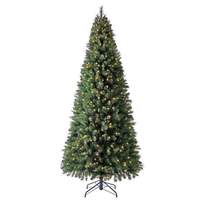 9-ft Robinson Fir Pre-lit Artificial Christmas Tree 600 Constant White Warm White LED Lights - The Country Christmas Loft