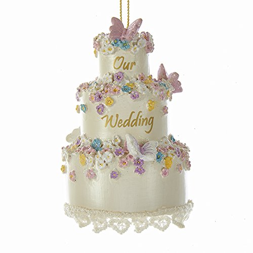 3 inch Resin Our Wedding Cake Ornament - The Country Christmas Loft