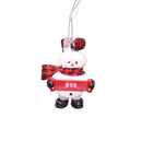 Cozy Snowman Ornament (Letters A - F) - - The Country Christmas Loft