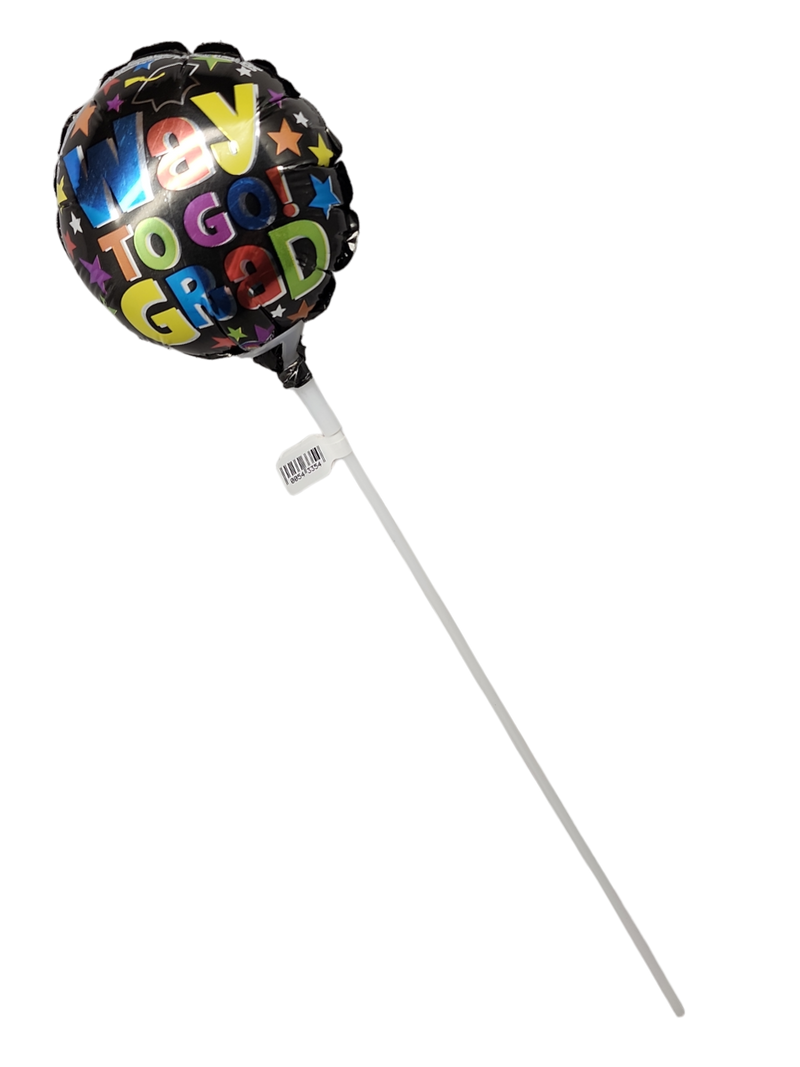 Way To Go Black Stick Balloon