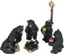 6 Piece 9.5 Inch Black Bear Nativity Set - The Country Christmas Loft
