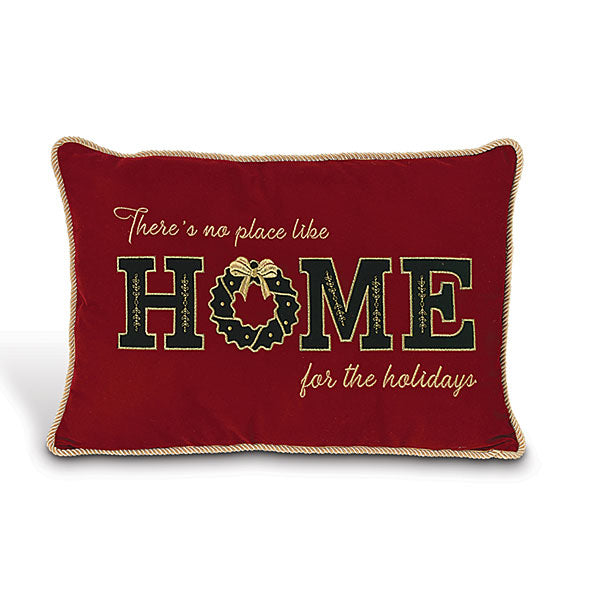 Home For The Holidays Throw Pillow - The Country Christmas Loft