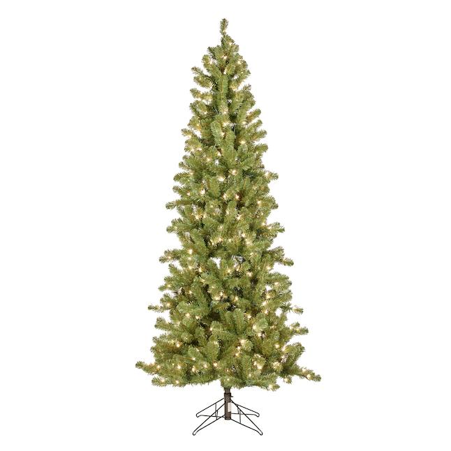 7.5-ft Monroe Spruce Pre-lit Slim Tree with Incandescent Lights - The Country Christmas Loft