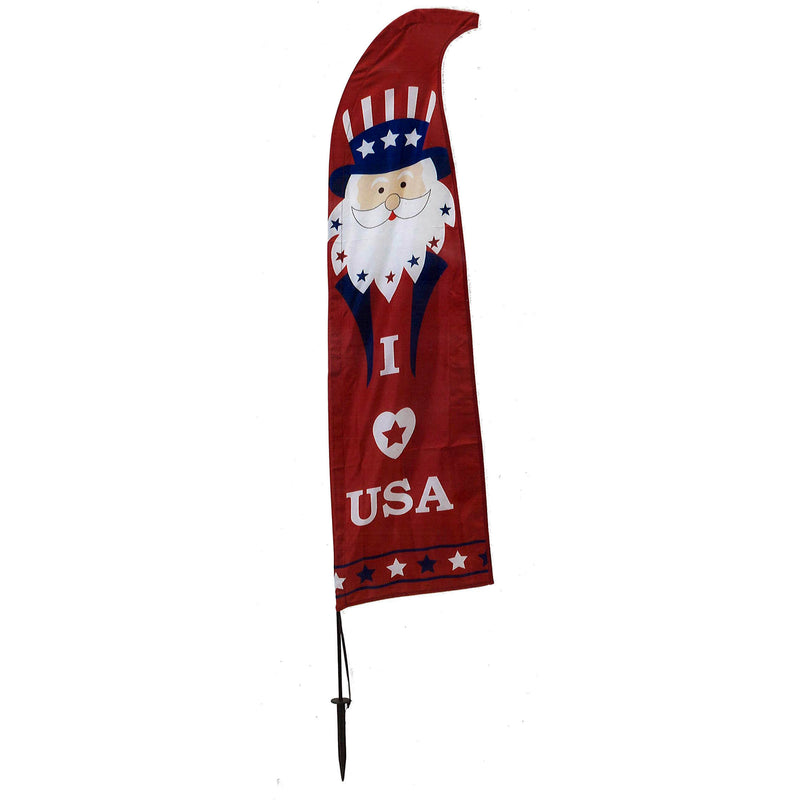 Americana 45 Inch Banner with Yard Stake - Uncle Sam