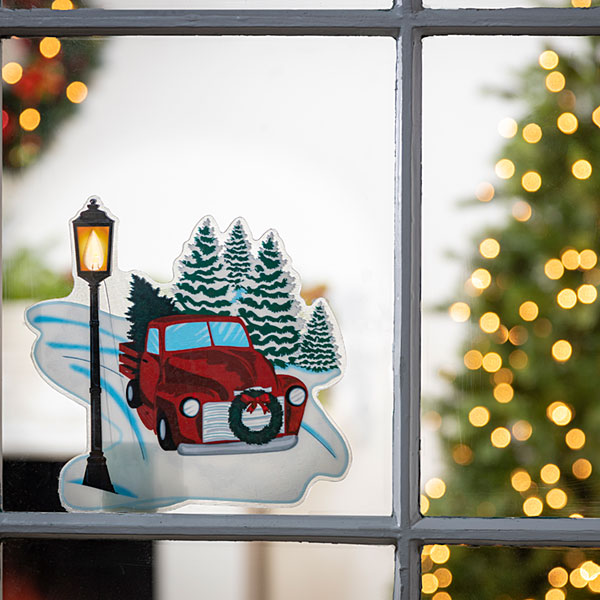 LED Truck Window Cling - The Country Christmas Loft