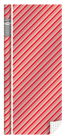 Holiday Foil Roll Wrap - 30" x 120" - Peppermint Stripe - The Country Christmas Loft