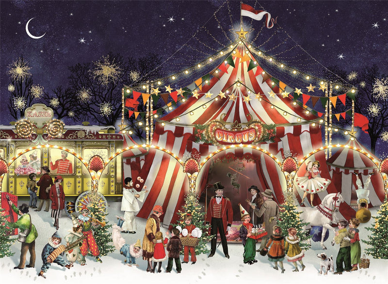 The Circus at Christmas Jigsaw Puzzle - 1000 Piece - The Country Christmas Loft