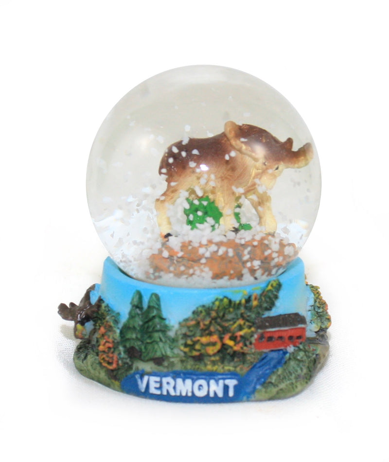 Small Vermont Moose Snowglobe - The Country Christmas Loft