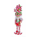 18 Inch Hollywood Bakery Hat Nutcracker - Peppermint - The Country Christmas Loft