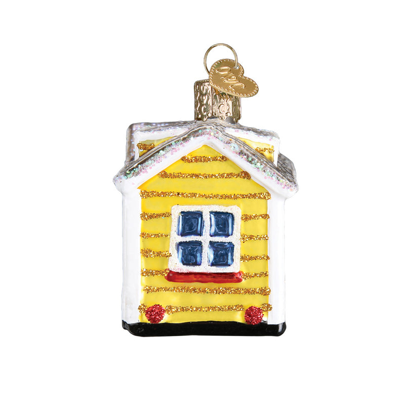 Tiny House Glass Ornament - The Country Christmas Loft