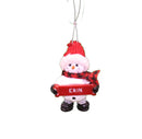 Cozy Snowman Ornament (Letters A - F) - - The Country Christmas Loft