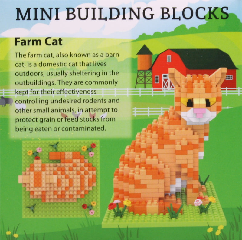 Mini Building Blocks - Farm Series - Cat - The Country Christmas Loft
