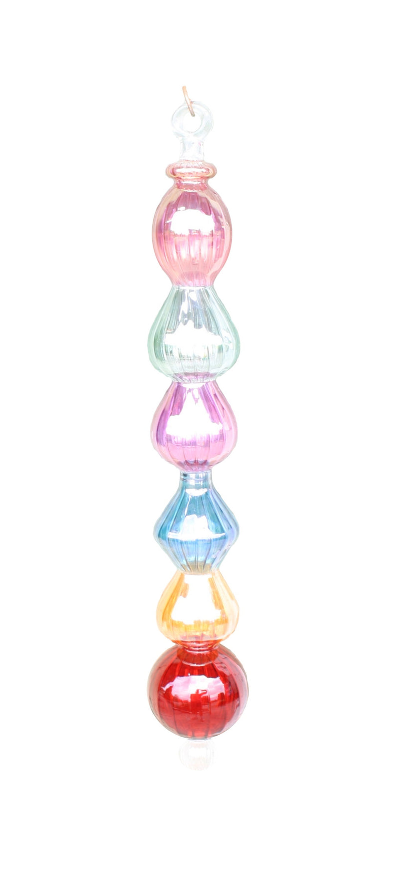 Jumbo (26 Inch) Multi Shape Blown Glass Ornament - Multi Color