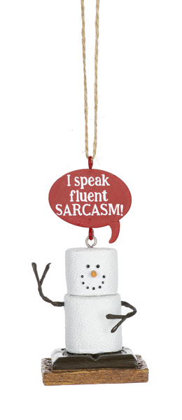 Toasted S'mores Humor Pun Ornaments - Sarcasm - The Country Christmas Loft
