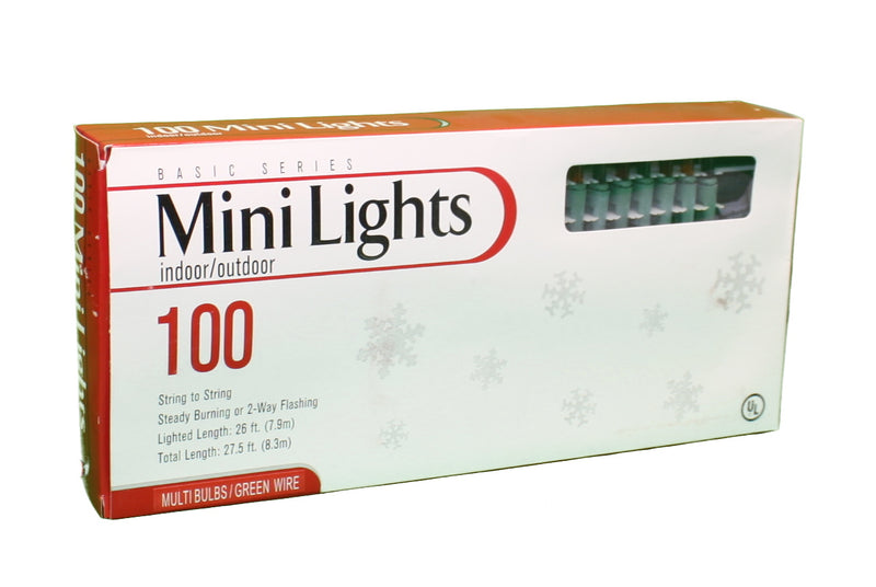 Mini String Lights 100 - Multi Color - The Country Christmas Loft