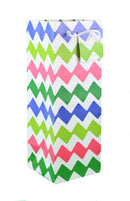 Heavyweight Bottle Gift Bag -  Zig Zag - The Country Christmas Loft