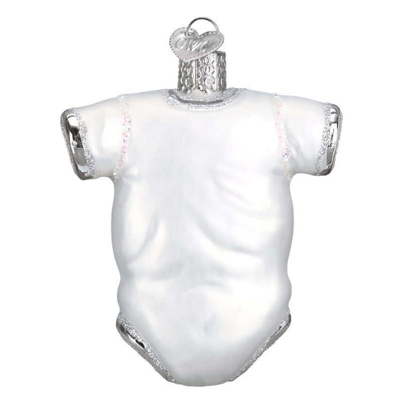 Old World Christmas White Baby Onesie - The Country Christmas Loft
