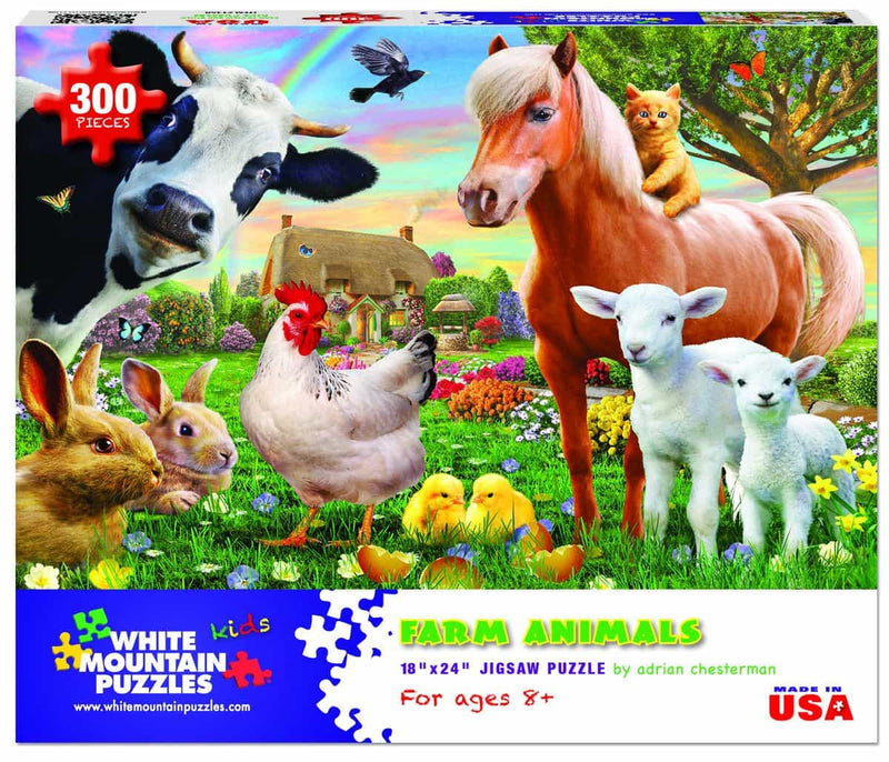 Farm Animals - 300 Piece Jigsaw Puzzle - The Country Christmas Loft