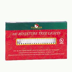 100-Light Clear Light Set With Green Wire - The Country Christmas Loft