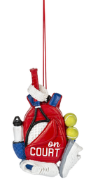 Tennis Bag Ornament - On Court - The Country Christmas Loft
