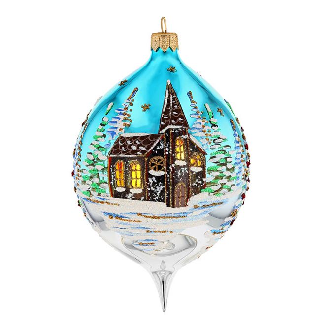 Berkshire Eve Glass Ornament - - The Country Christmas Loft