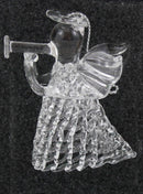 Spunglass Ornament - Clear Angel Herald