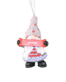 Personalized Gnome Ornament (Letters J-P) - - The Country Christmas Loft