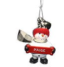 Cozy Snowman Ornament (Letters G - R) -