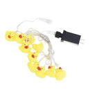 10-Light Yellow Duck Warm White LED Light Set - The Country Christmas Loft