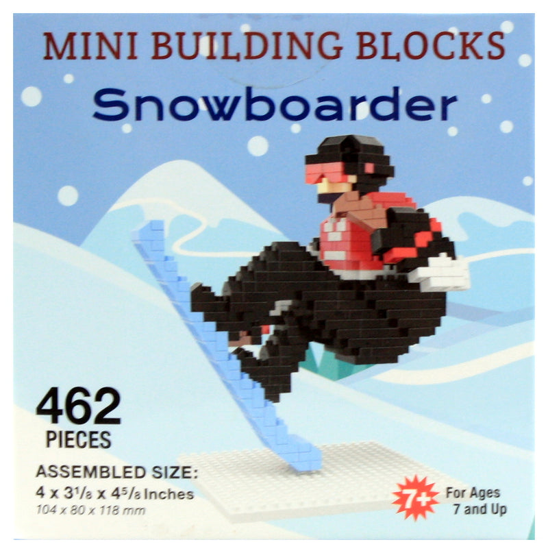 Snowboarder Mini Building Blocks - The Country Christmas Loft