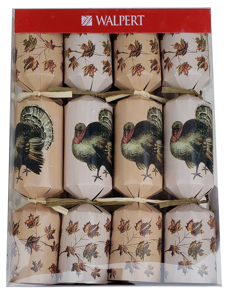 10 Inch Traditional Turkey Crackers - Set of 8 - The Country Christmas Loft