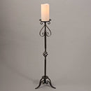 Metal Stand With 3X6 Led Candle - Black/Gold 33.5" - The Country Christmas Loft