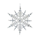 White and Silver Snowflake Ornaments - The Country Christmas Loft