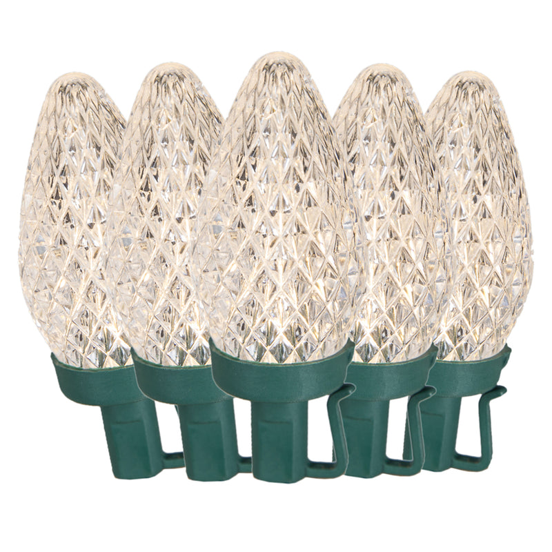 Ge 50 LED C9 String Light - Warm White / Green Wire - The Country Christmas Loft