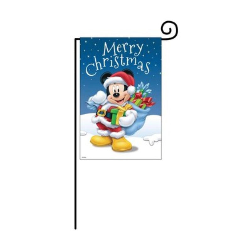 Holiday Garden Flag With Stake - Disney Merry Christmas - The Country Christmas Loft