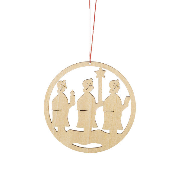 Wooden Holiday Icon Ornament - Ring - Three Wise Men - The Country Christmas Loft