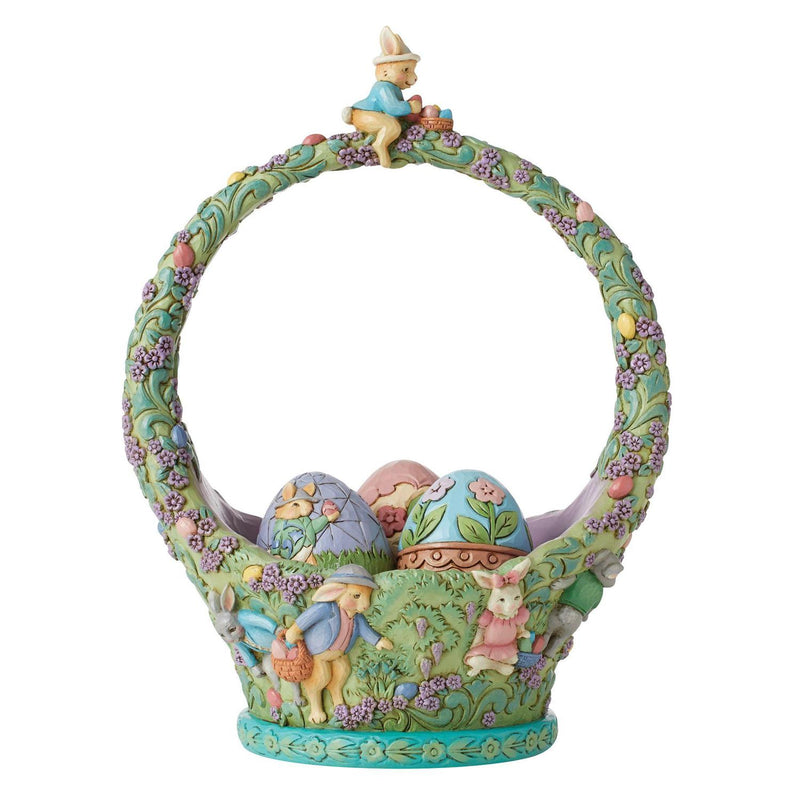 Bunnies Egg Hunt Easter Basket - The Country Christmas Loft