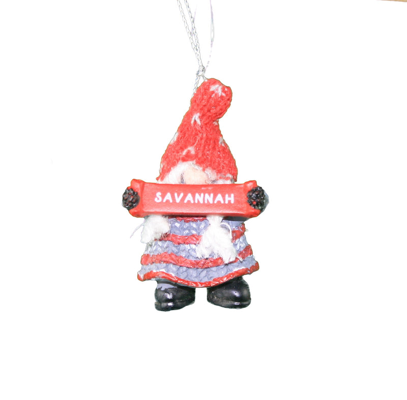 Personalized Gnome Ornament (Letters R-Z) - Savannah - The Country Christmas Loft