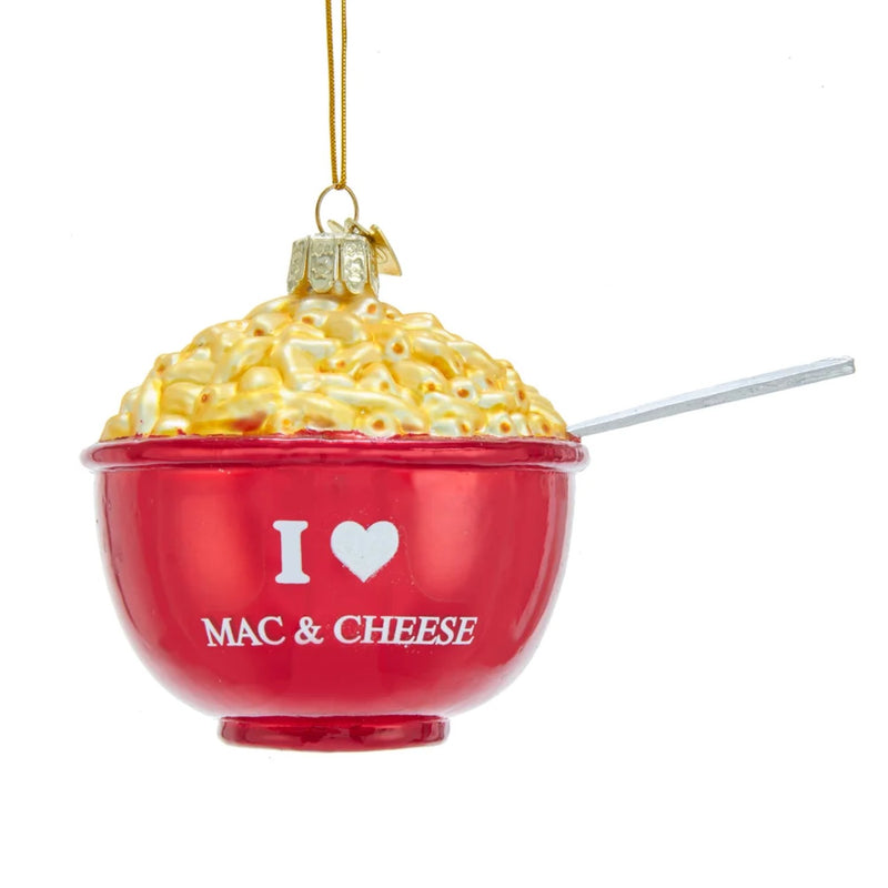 Noble Gems "I Love Mac & Cheese" Glass Ornament - The Country Christmas Loft