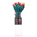 50-Light Miniature Clear Red LED Green Wire Light Set - The Country Christmas Loft