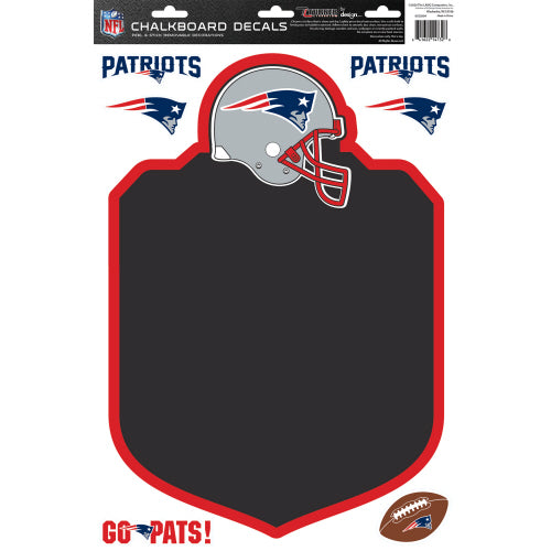 Nfl New England Patriots Chalkboard Decals - The Country Christmas Loft